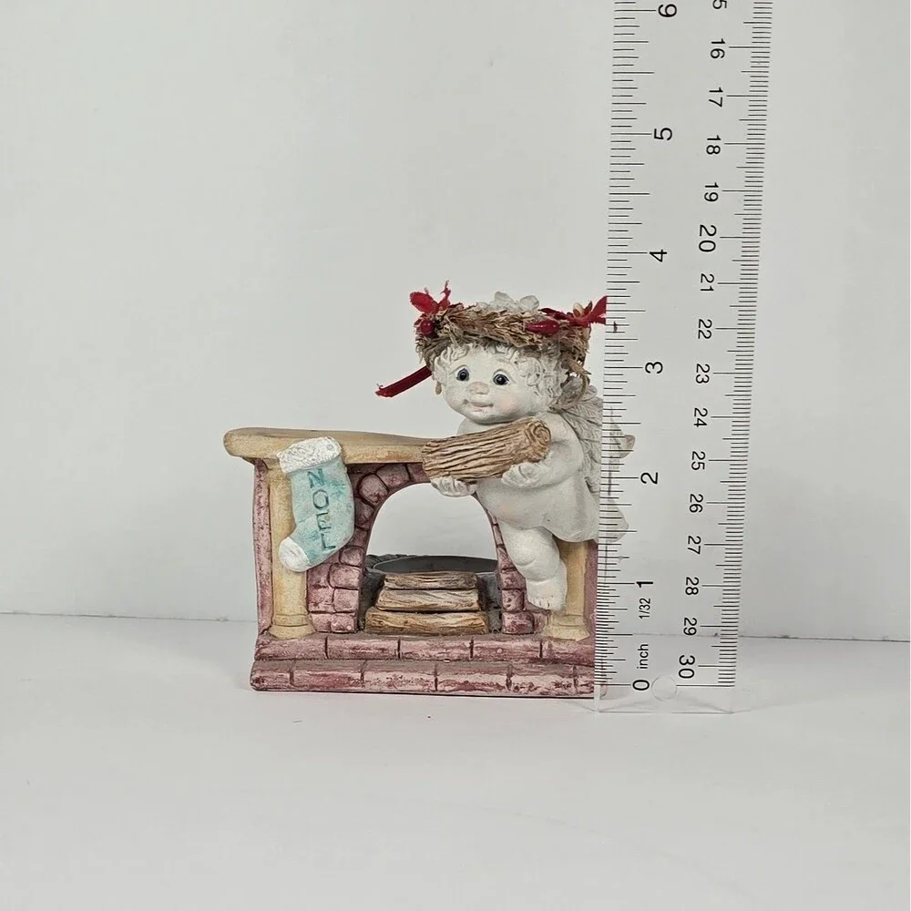 Dreamsicles Angel Cherub Figurines Christmas Holiday Candle Holders Lot of 3